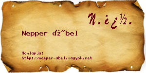 Nepper Ábel névjegykártya