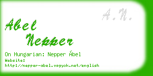abel nepper business card