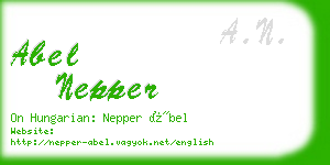 abel nepper business card